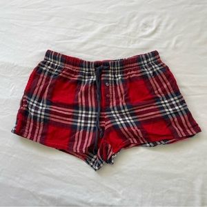 Red Plaid Flannel Pajama Comfy Short Shorts | from Target